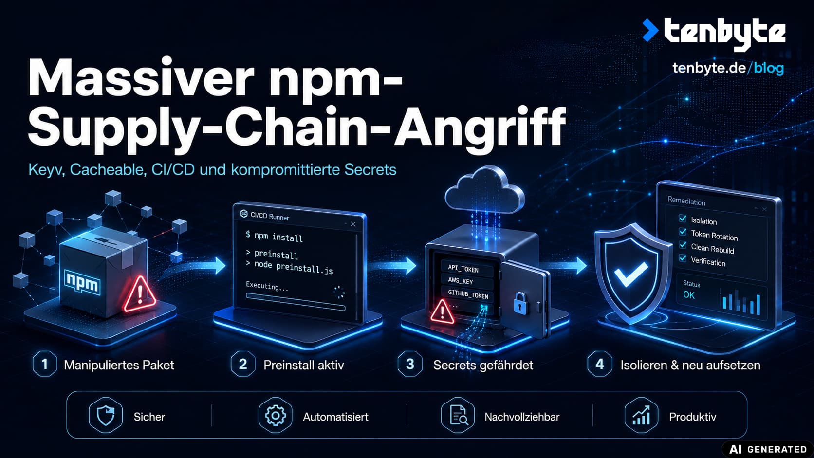 NPM-Supply-Chain-Angriff: Keyv, Cacheable und hunderte weitere Pakete kompromittiert